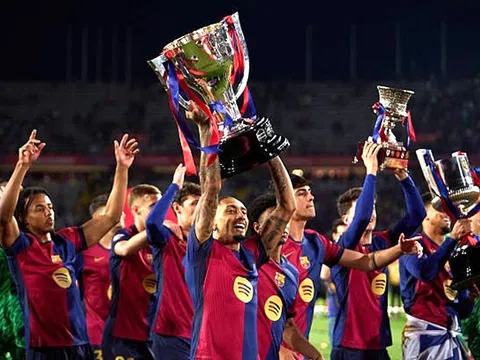 Barcelona thua trận trong ngày mừng chức vô địch La Liga, Mbappe tiến gần danh hiệu Vua phá lưới
