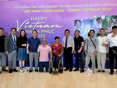 Đoàn Thể thao người khuyết tật TP.HCM truyền cảm hứng hạnh phúc tại “Happy Vietnam 2025”