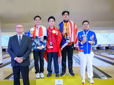 Bowling Việt Nam lần đầu giành huy chương vàng tại Đại hội Thể thao Đông Nam Á