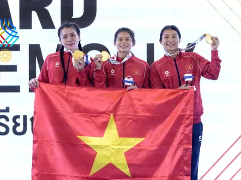 Đội tuyển Việt Nam thắng tuyệt đối ở nội dung Vật tự do nữ tại SEA Games 33