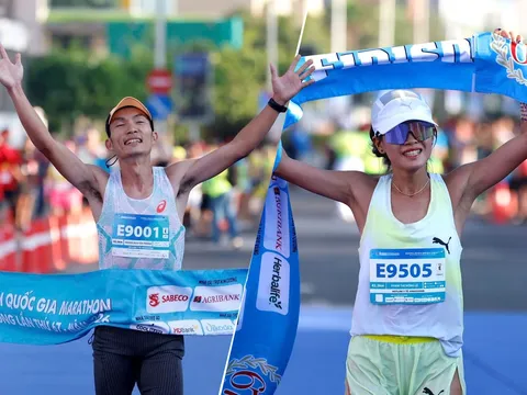 Hoàng Nguyên Thanh, Phạm Thị Hồng Lệ giành huy chương vàng Giải vô địch Quốc gia Marathon 2026