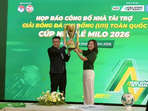 53 đội bóng góp mặt tại Giải Bóng đá Nhi đồng (U11) toàn quốc 2026
