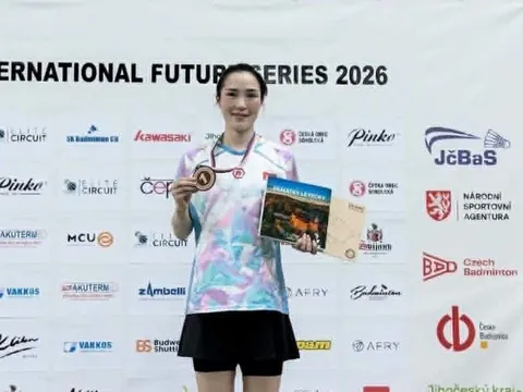 Vũ Thị Trang vô địch Giải Cầu lông Czech International Future Series 2026