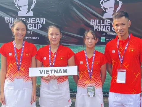 Đội tuyển trẻ tennis nữ Việt Nam dự chung kết vòng loại Junior Billie Jean King Cup 2022