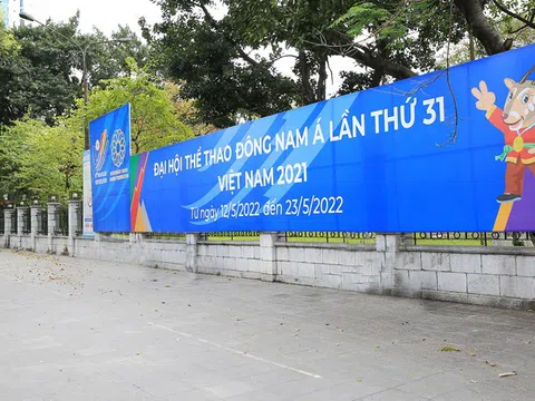 Hà Nội trang trí đường phố chào đón sự kiện SEA Games 31