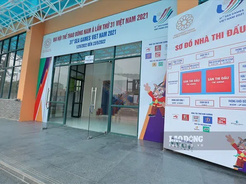 Nhà thi đấu Tây Hồ gấp rút triển khai công tác tổ chức SEA Games 31