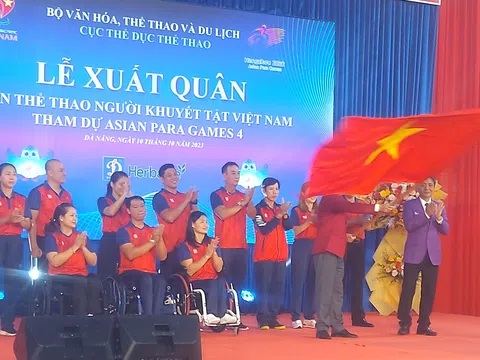 Lễ xuất quân tham dự ASIAN Para Games 4 của đoàn Thể thao người khuyết tật Việt Nam