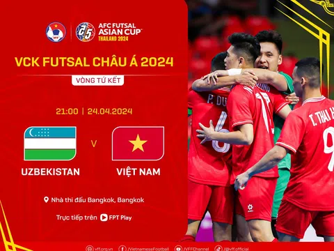 Vòng chung kết giải Futsal châu Á 2024: Việt Nam tranh vé dự World Cup