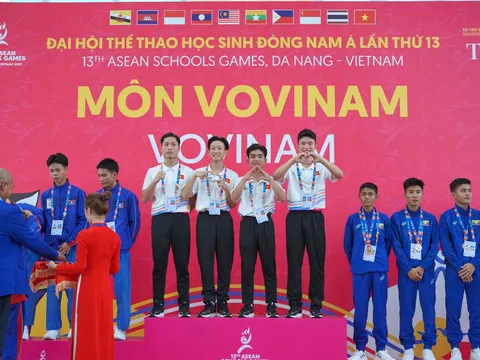 Đại hội Thể thao Học sinh Đông Nam Á lần thứ 13: Chủ nhà Việt Nam khẳng định vị trí dẫn đầu