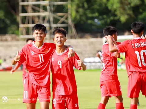 Giải vô địch U16 Đông Nam Á 2024: Thắng U16 Campuchia để khẳng định ngôi đầu