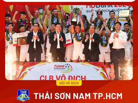 Giải Futsal vô địch quốc gia 2024: Thái Sơn Nam độc chiếm ngôi vô địch