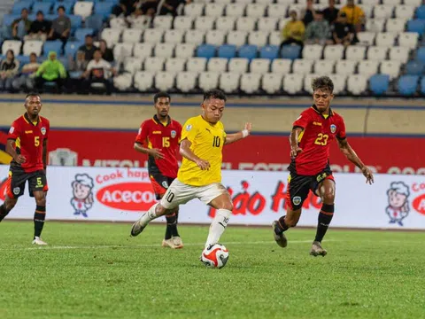 Timor Leste thắng tối thiểu trước chủ nhà Brunei trong trận lượt đi play-off