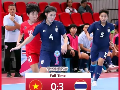 Giải Futsal nữ vô địch Đông Nam Á 2024: Giữ sức đá chung kết, Việt Nam để thua Thái Lan