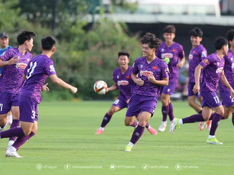 Đội tuyển U22 Việt Nam chạy đà trước SEA Games 33