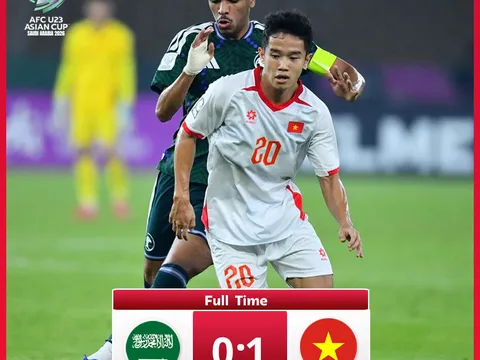 U23 Việt Nam 1-0 U23 Saudi Arabia: Thắng chủ nhà, U23 Việt Nam vào tứ kết