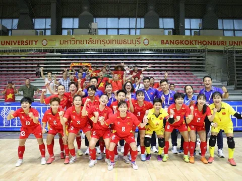 Futsal nữ Việt Nam thăng tiến vượt bậc, ghi dấu ấn lịch sử