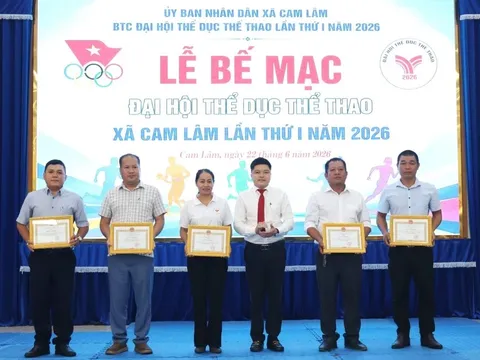 Khánh Hòa: Bế mạc Đại hội Thể dục thể thao xã Cam Lâm lần thứ I