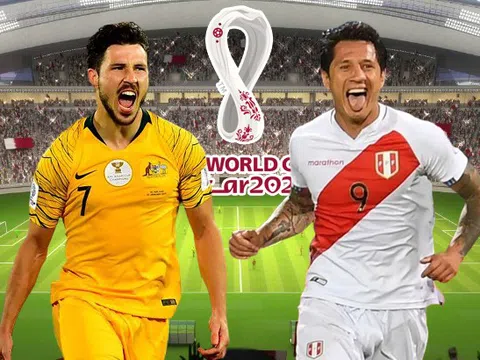 Australia, Peru quyết đấu giành vé World Cup 2022