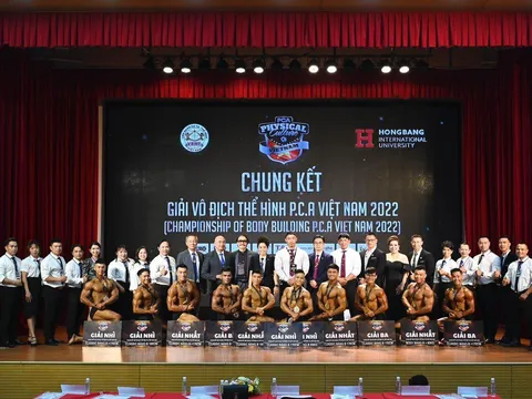 Giải vô địch Thể hình PCA Việt Nam 2022 chọn 5 vận động viên làm Đại sứ sang Hàn Quốc thi đấu