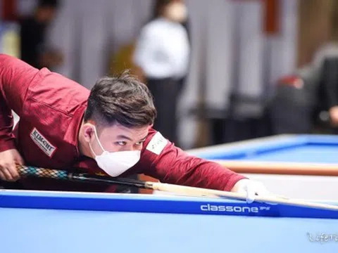 Bao Phương Vinh tiếp tục gây 'sốc' tiến vào vòng knock out giải Billiard Seoul