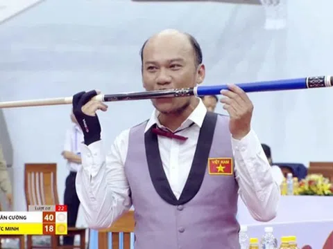 Mã Xuân Cường đăng quang giải Billiards quốc tế Bình Dương 2022