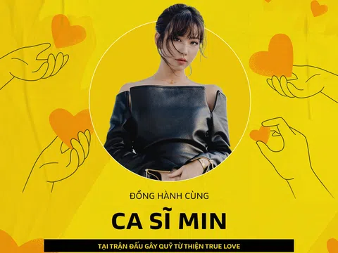 Min là ca sĩ khách mời sự kiện giao hữu của Vietnam All Stars