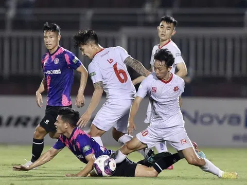 Hải Phòng lên đầu bảng V.League nhờ thắng Sài Gòn FC
