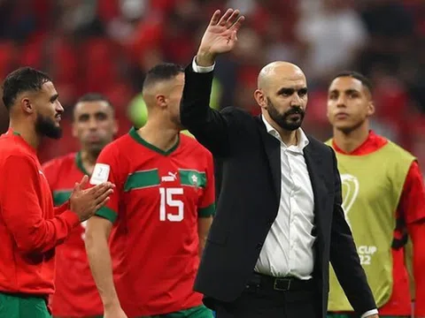 Huấn luyện viên Regragui tự hào với nỗ lực của cầu thủ Morocco