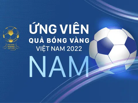 Danh sách ứng viên 'Quả bóng Vàng' nam Việt Nam 2022