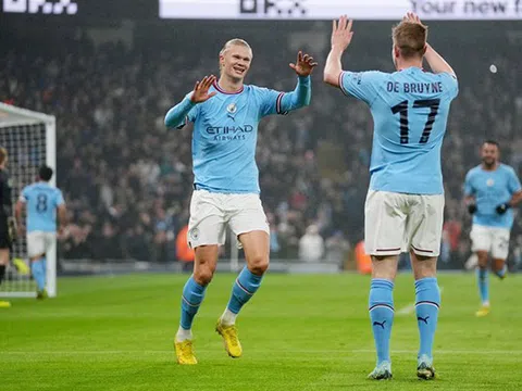 Vòng 4 EFL Cup > Manchester City - Liverpool 3-2: Haaland "phá dớp" biến The Kop sớm thành cựu vương League Cup