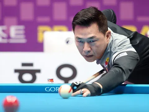 Mã Minh Cẩm vào bán kết Round 6 giải Billiards Carom 3 băng Nonghyup Card PBA Championship