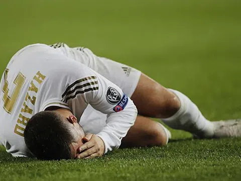 Eden Hazard dính chấn thương thứ 18 ở Real Madrid, lỡ Club World Cup