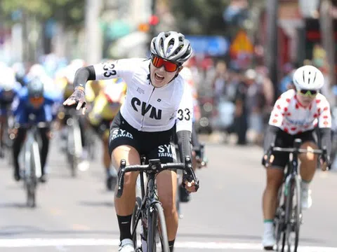 Chặng 7 giải Xe đạp nữ quốc tế Bình Dương - Cúp Biwase 2023: Jutatip hết cửa tranh Áo xanh với Bùi Thị Quỳnh
