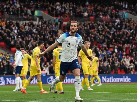 Vòng loại EURO 2024 > Anh 2-0 Ukraine: Kane gia tăng kỷ lục ghi bàn