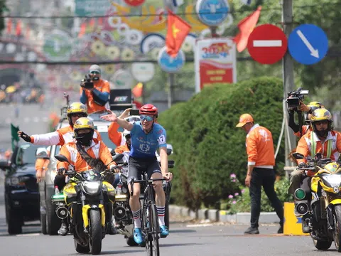 Chặng 17 cuộc đua Xe đạp Cúp Truyền hình TP.HCM: Vladislav Duiunov độc diễn gần 60km giành chiến thắng tại Bảo Lộc