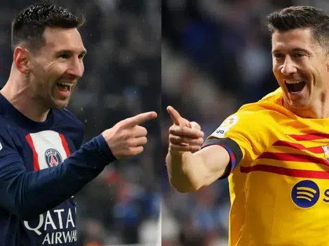 Lewandowski giục Barca kí hợp đồng với Messi