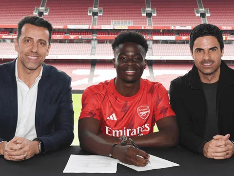 Bukayo Saka hưởng lương cao nhất Arsenal