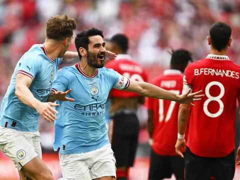 Chung kết Cúp FA > Man City 2-1 Man United: Gundogan lập cú đúp nhấn chìm "Quỷ đỏ"