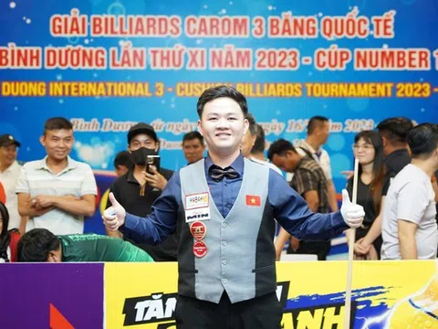 Giải Billiards quốc tế Bình Dương - Cúp Number 1: Bao Phương Vinh lần đầu tiên vô địch