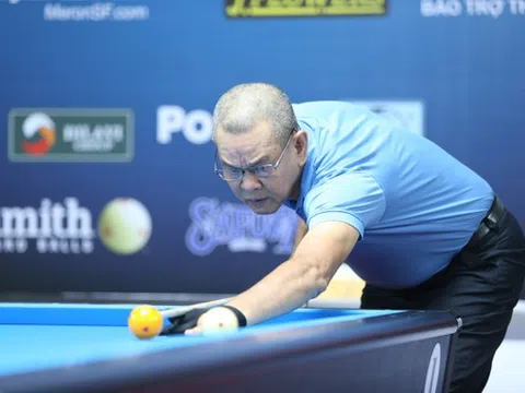 Tượng đài Lý Thế Vinh bị loại sớm ở giải Billiard Carom 3 băng HBSF Cup Tour 3