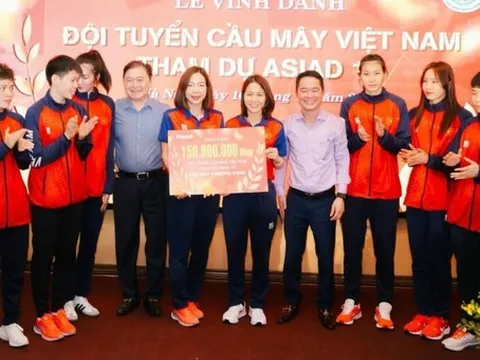 Tuyển thủ cầu mây của Nghệ An được thưởng 84 triệu đồng