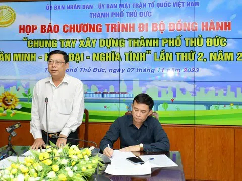 Đi bộ đồng hành "Chung tay xây dựng thành phố Thủ Đức văn minh - hiện đại - nghĩa tình" lần thứ hai - 2023