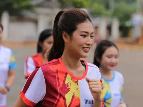 Hoa hậu Đoàn Thiên Ân và vận động viên Hoàng Nguyên Thanh làm Đại sứ giải Marathon Bình Phước 2023