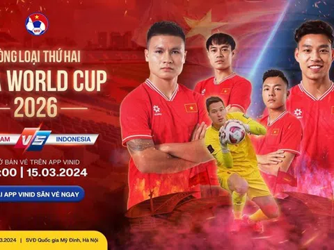 VFF công bố giá vé dự khán trận Việt Nam - Indonesia