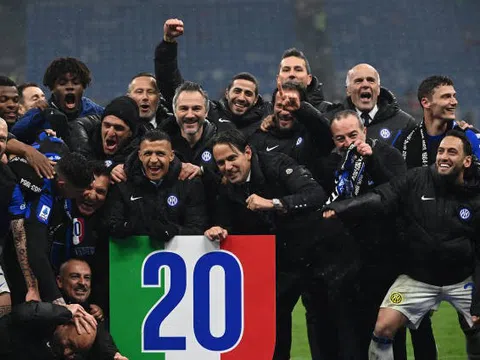 Vô địch Serie A, Inter Milan lập chiến tích chưa từng thấy