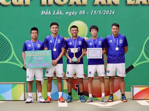 Giải Quần vợt đồng đội vô địch quốc gia: Hải Đăng Tây Ninh đăng quang
