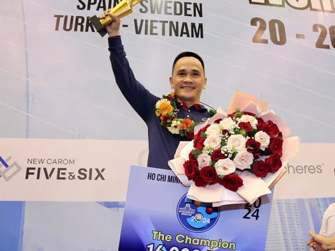 Trần Đức Minh xuất sắc lên ngôi vô địch giải Billiards World Cup TP.HCM 2024