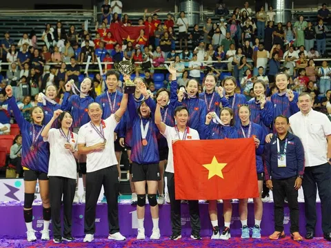 Đội tuyển bóng chuyền nữ Việt Nam tăng 2 bậc trên Bảng xếp hạng thế giới