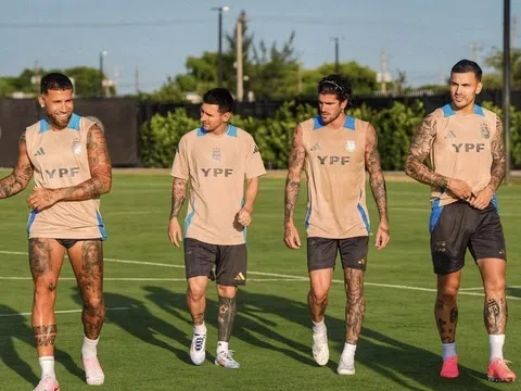 Messi cùng tuyển Argentina chuẩn bị cho COPA America 2024