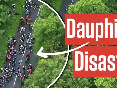 Sự cố tai nạn khiến chặng 5 giải Xe đạp Criterium du Dauphine 2024 bị hủy